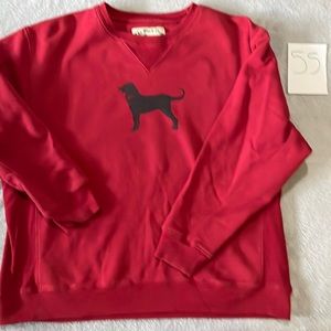 The Black Dog red sweatshirt kids xl